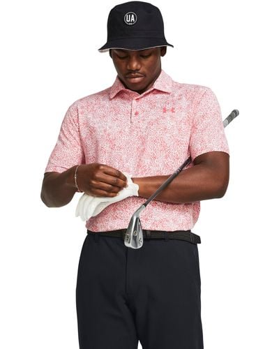 Under Armour Playoff 3.0 Printed Polo - Red