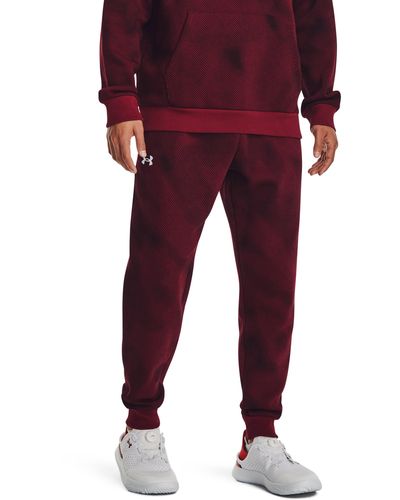 Under Armour Rival Fleece Printed joggers - Red
