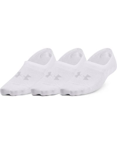 Under Armour Breathe Lite Ultra 3-pack Low Liner Socks - White