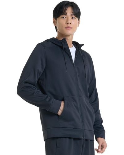 Under Armour Armour fleece® hoodie mit durchgehendem zip für - Blau