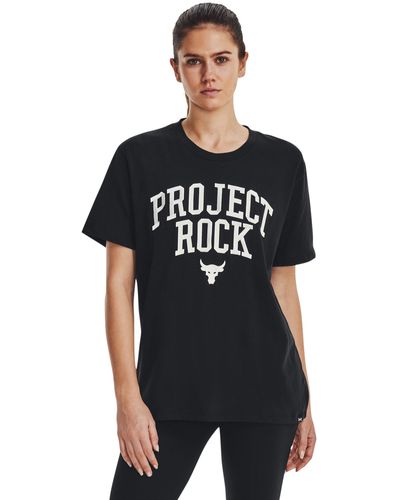 Under Armour Project Rock Heavyweight Campus T-shirt - Black