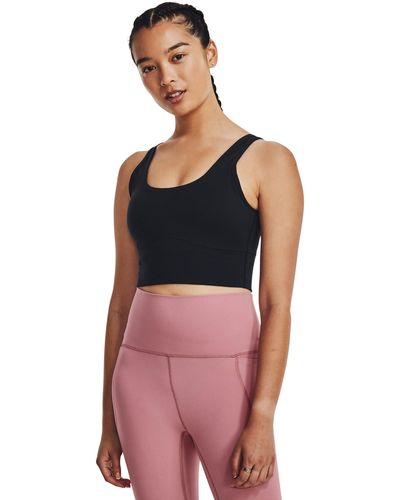 Under Armour Meridian Fitted Crop Tank - Red