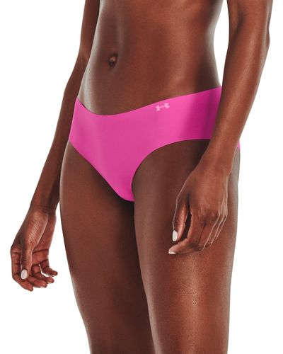 Under Armour Lot de 3 shorties invisibles pure stretch - Rose