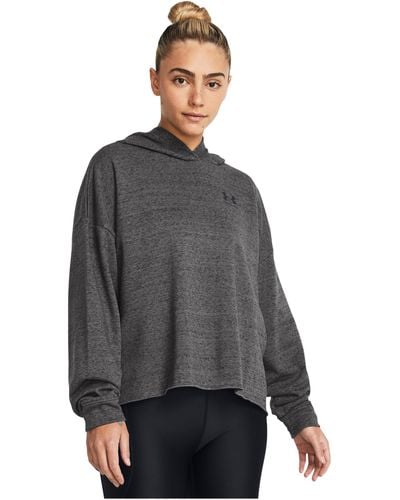 Under Armour Rival Terry Oversized Hoodie - Grey