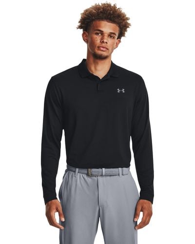 Under Armour Polo a maniche lunghe performance 3.0 - Nero