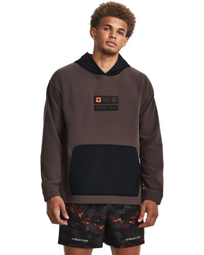 Under Armour Project Rock Veterans Day Hoodie - Brown