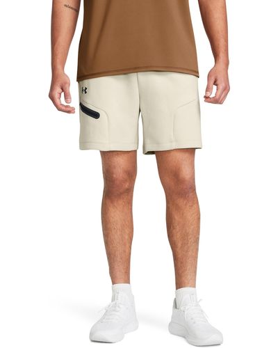 Under Armour Unstoppable Fleece Shorts - Natural