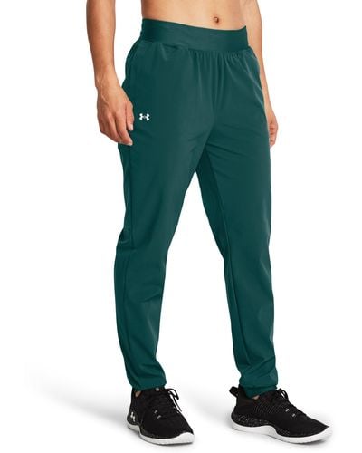Under Armour Rival High-rise Woven Trousers - Green