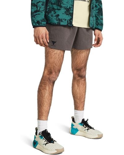 Under Armour Herenshorts Project Rock Camp - Blauw