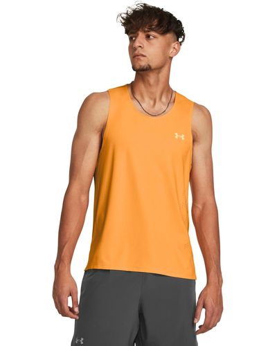 Under Armour Camiseta sin mangas launch elite - Naranja