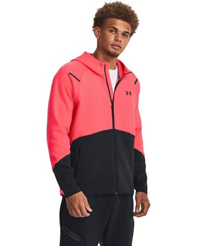 Under Armour Ua Unstoppable Fleece Full-zip - Red