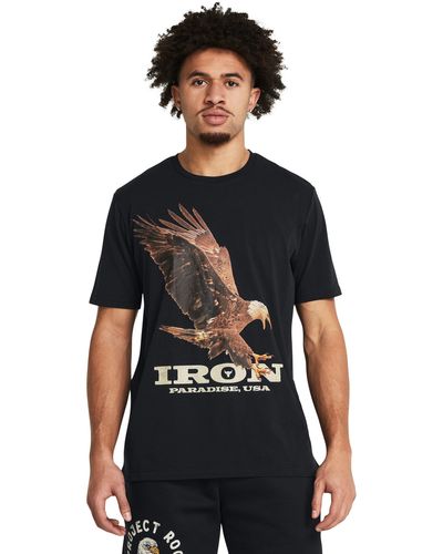 Under Armour Project Rock Eagle Graphic Short Sleeve - Black