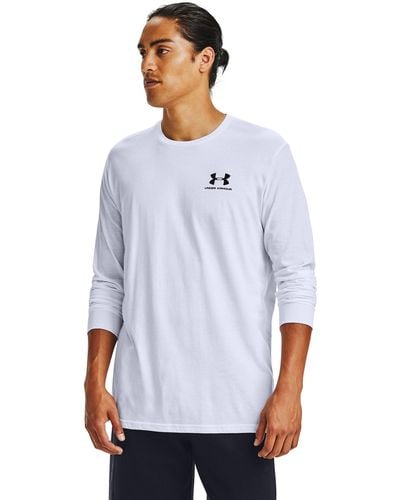 Under Armour Sportstyle Left Chest Long Sleeve - White