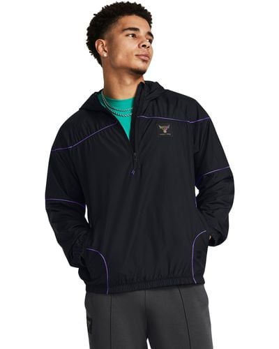 Under Armour Giacca project rock anorak - Blu