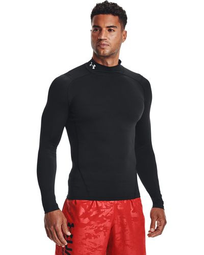 Under Armour Heatgear® mock langarm-oberteil - Schwarz