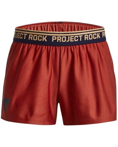 Under Armour Mädchen project rock play up shorts - Rot