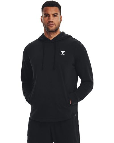 Under Armour Project rock hoodie aus french terry - Blau