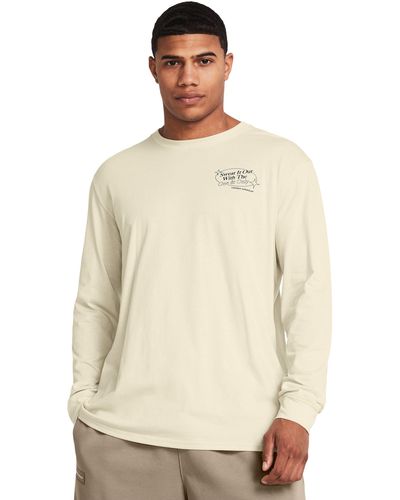 Under Armour Ua Fitness Hour Long Sleeve - Natural