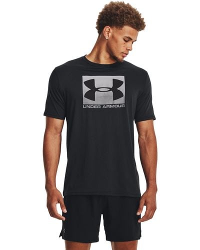 Under Armour Camiseta Boxed Logo - Negro