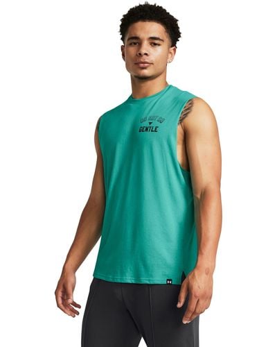 Under Armour Project Rock Show Me Sweat Tank - Green