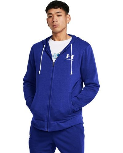 Under Armour Rival terry full zip - Blu