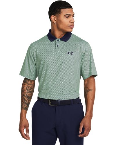 Under Armour Polo performance 3.0 printed - Bianco