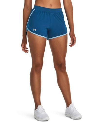 Under Armour Damesshorts Fly-by 2.0 - Blauw