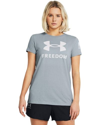 Under Armour Ua Freedom Logo T-shirt - Blue