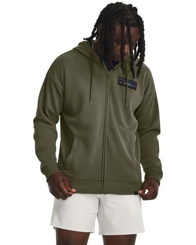 Under Armour Project Rock Heavyweight Terry Full-zip - Green