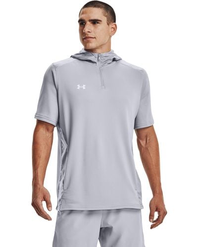 Under Armour Ua Command Short Sleeve Hoodie - White