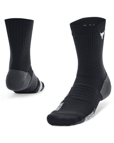 Under Armour Calcetines project rock armourdryTM playmaker mid-crew unisex - Negro