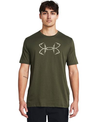 Under Armour Ua Fish Hook Logo T-shirt - Green