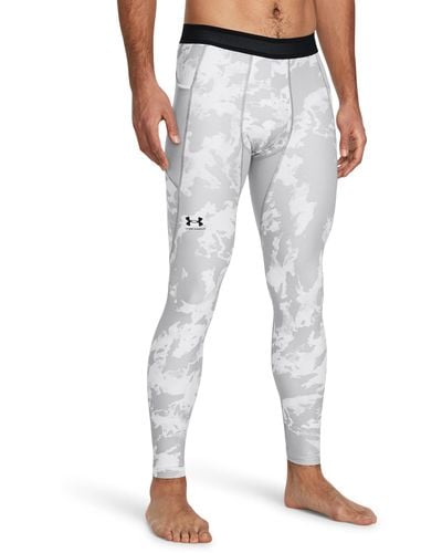 Under Armour Heatgear® iso-chill leggings mit aufdruck für mod - Grau