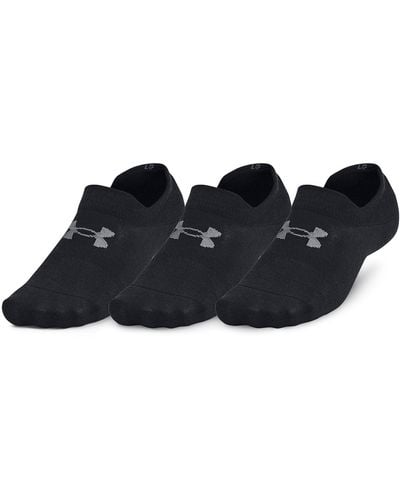 Under Armour Essential 3-pack Ultra Low Tab Socks - Blue