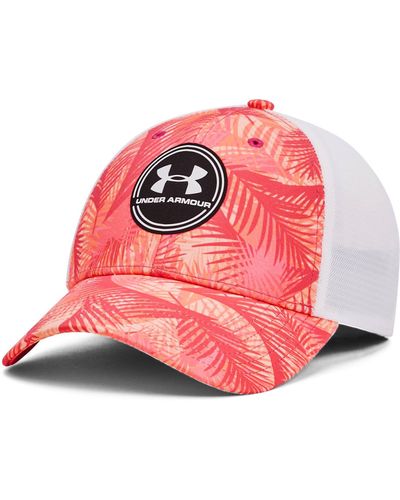 Under Armour Gorra ajustable iso-chill driver mesh - Rosa