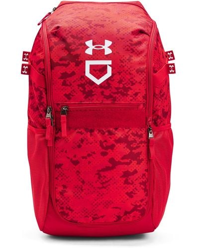 Under Armour Ua Utility Baseball Print Backpack - Red