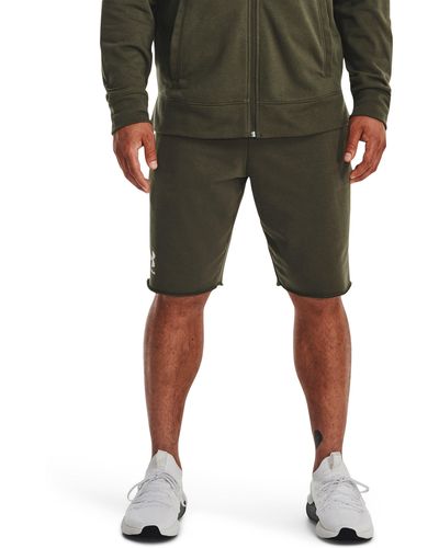 Under Armour Rival shorts aus french terry - Grün