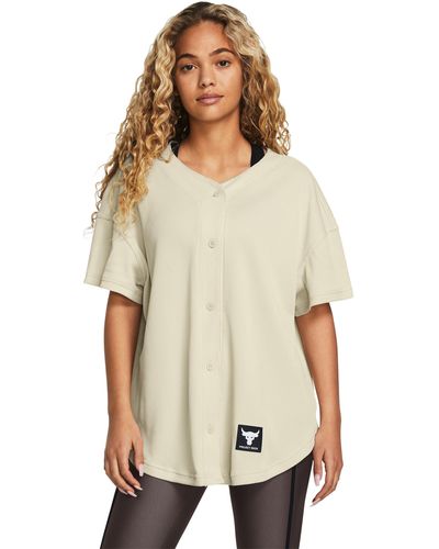 Under Armour Project Rock Easy Go Over Shirt - Natural