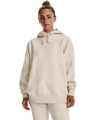 Under Armour Rival Fleece Oversized Hoodie - Natural