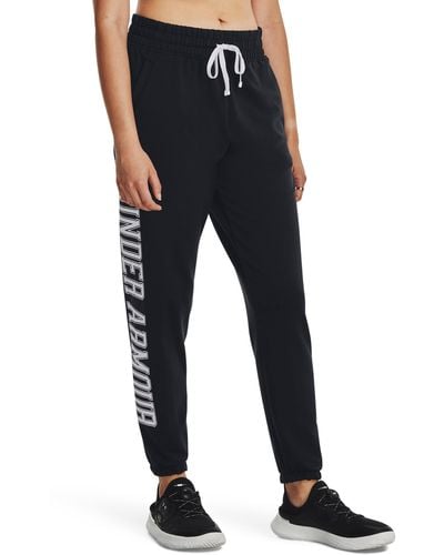 Under Armour Rival Terry Graphic joggers - Black