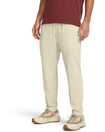 Under Armour Herenbroek Unstoppable Vent Tapered - Naturel
