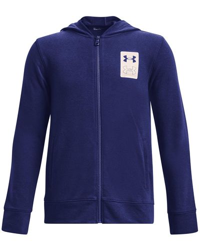 Under Armour Boys' Rival Terry Full-zip Hoodie - Blue