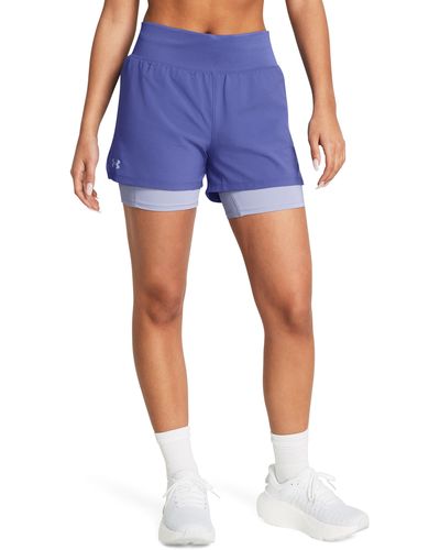 Under Armour Damesshorts Run Stamina 2-in-1 - Wit