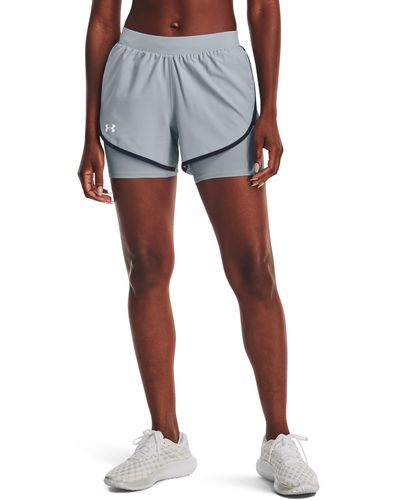 Under Armour Fly-by elite 2-in-1-shorts - Blau