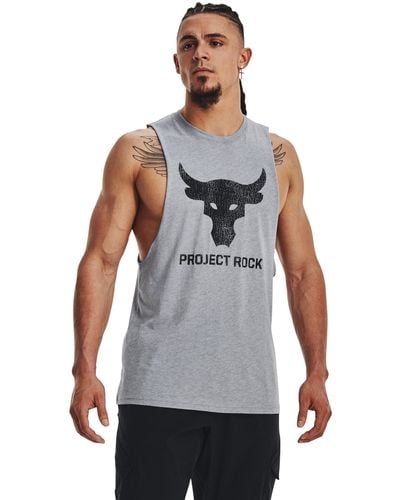 Under Armour Camiseta sin mangas project rock brahma bull - Gris
