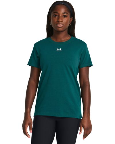 Under Armour Rival Core Short Sleeve - Green