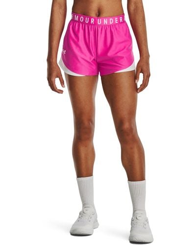 Under Armour UA Play Up Shorts 3.0 Rosa MD - Pink