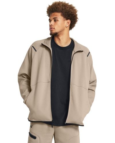 Under Armour Giacca unstoppable fleece track - Grigio