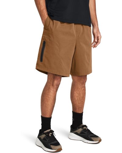 Under Armour Unstoppable Vent Shorts - Brown