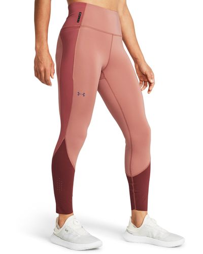 Under Armour Vanish elite knöchellange leggings für canyon - Rot